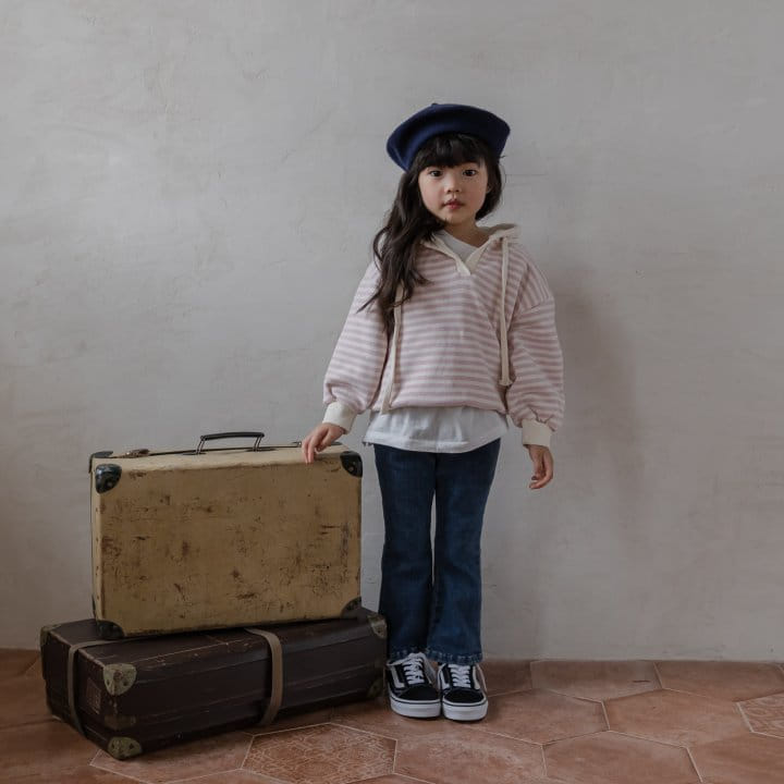 HONEYBEE - Korean Children Fashion - #Kfashion4kids - Denim Fleece Wide Pants