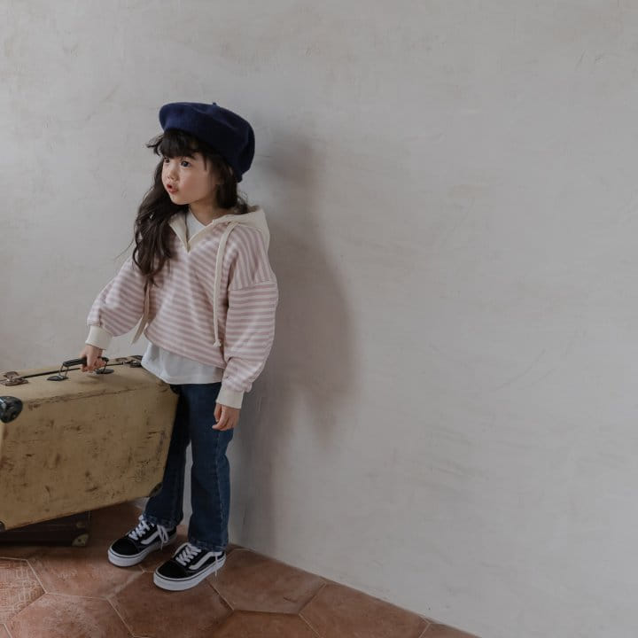 HONEYBEE - Korean Children Fashion - #Kfashion4kids - Denim Fleece Wide Pants - 10