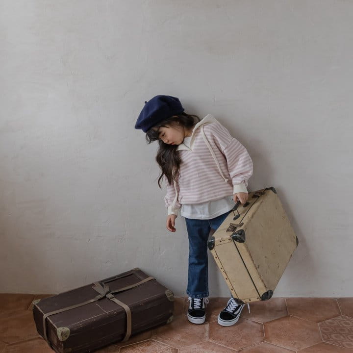 HONEYBEE - Korean Children Fashion - #Kfashion4kids - Denim Fleece Wide Pants - 12