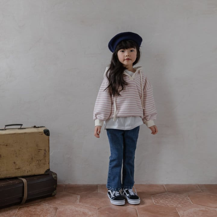 HONEYBEE - Korean Children Fashion - #Kfashion4kids - Denim Fleece Wide Pants - 5