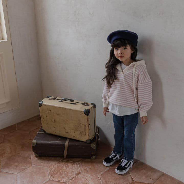 HONEYBEE - Korean Children Fashion - #Kfashion4kids - Denim Fleece Wide Pants - 8