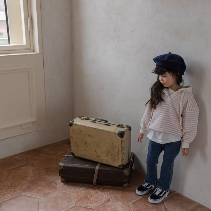 HONEYBEE - Korean Children Fashion - #Kfashion4kids - Denim Fleece Wide Pants - 9
