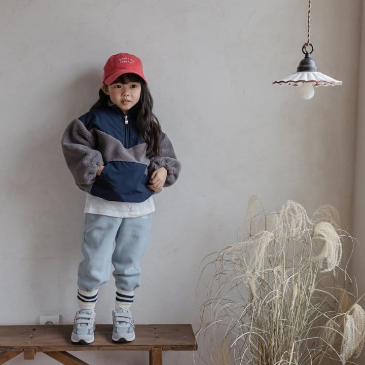 HONEYBEE - Korean Children Fashion - #Kfashion4kids - Color Fleece Sweatshirt - 2