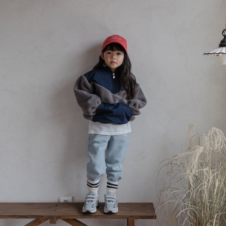 HONEYBEE - Korean Children Fashion - #Kfashion4kids - Color Fleece Sweatshirt - 5