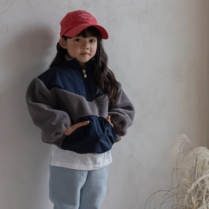 HONEYBEE - Korean Children Fashion - #Kfashion4kids - Color Fleece Sweatshirt - 6