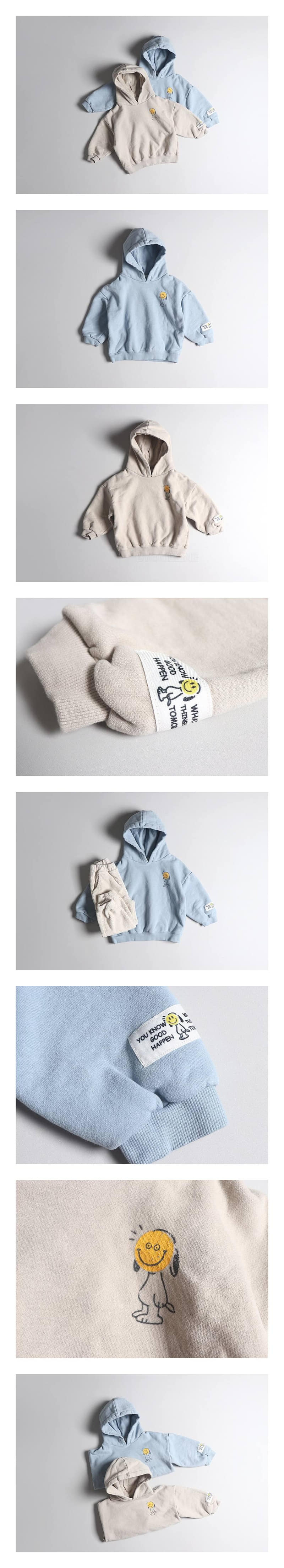 HYVAA - Korean Children Fashion - #Kfashion4kids - Smile Patch Hoody