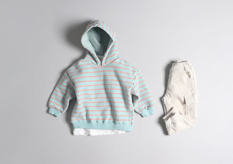 HYVAA - Korean Children Fashion - #Kfashion4kids - Sweet Stripes Hoody - 2