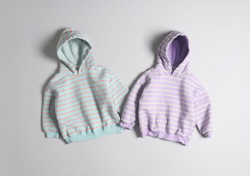 HYVAA - Korean Children Fashion - #Kfashion4kids - Sweet Stripes Hoody - 9