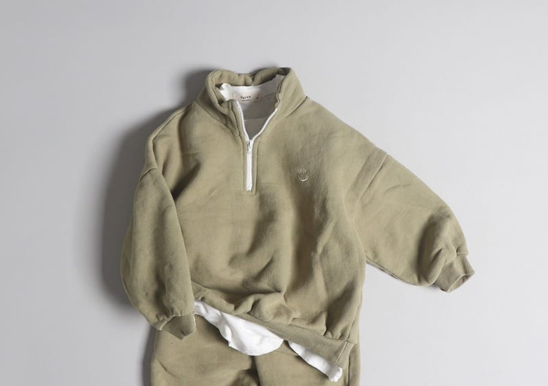HYVAA - Korean Children Fashion - #Kfashion4kids - Smile Anorak Top Bottom Set - 3