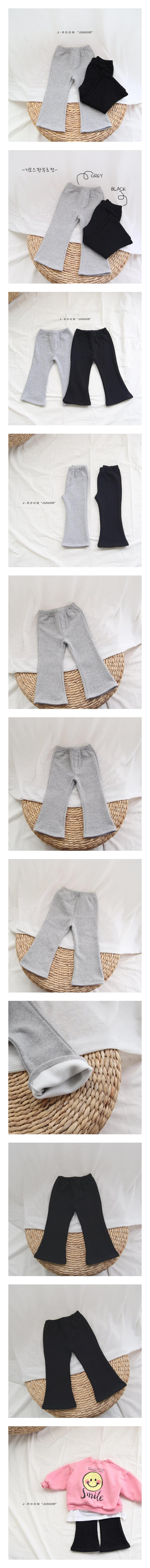 J-ROOM - Korean Children Fashion - #Kfashion4kids - Fleece Span Bootscut Pants
