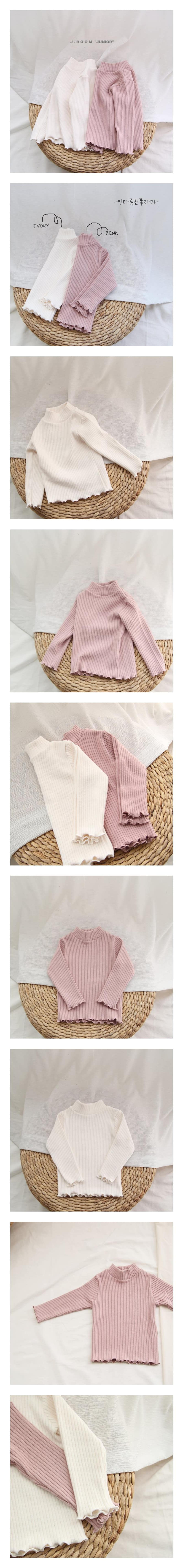 J-ROOM - Korean Children Fashion - #Kfashion4kids - Intarock Half Turtleneck Tee