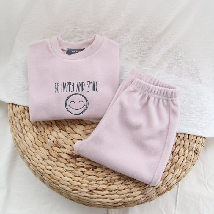 J-ROOM - Korean Children Fashion - #Kfashion4kids - Creamy Embroidery Top Bottom Set - 11