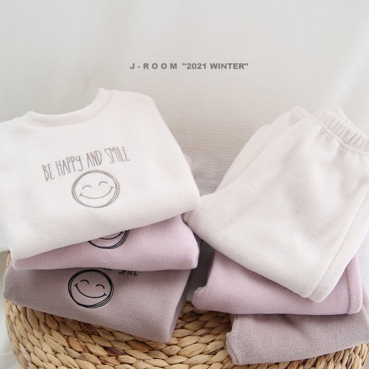 J-ROOM - Korean Children Fashion - #Kfashion4kids - Creamy Embroidery Top Bottom Set - 2