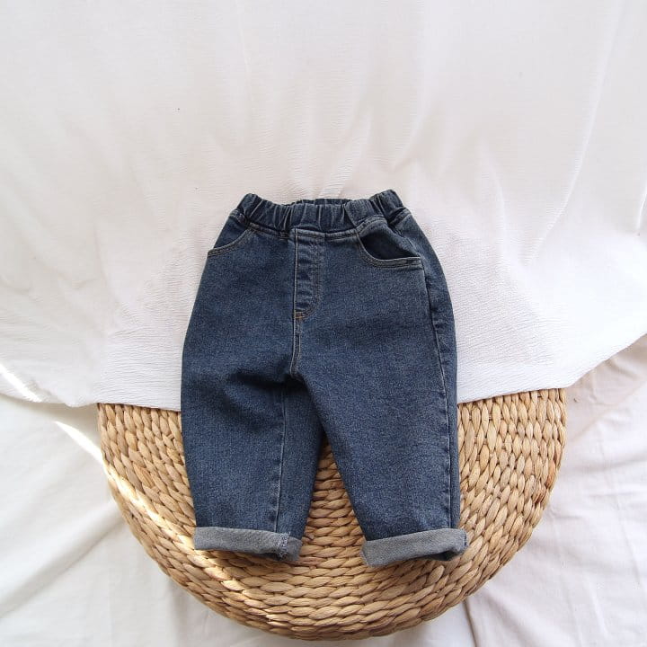 J-ROOM - Korean Children Fashion - #Kfashion4kids - Fleece Baggy Jeans - 4