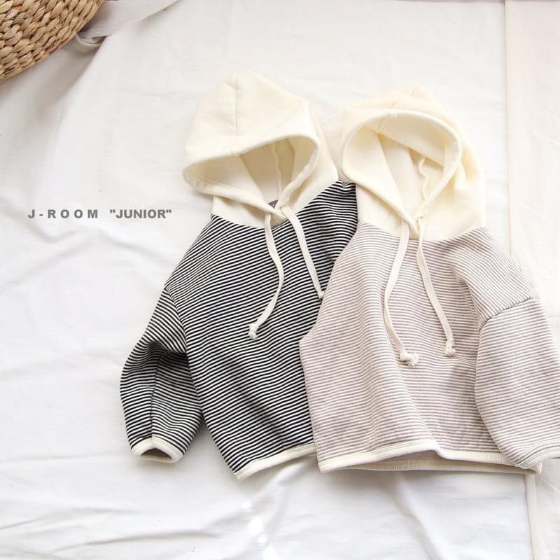 J-ROOM - Korean Children Fashion - #Kfashion4kids - Piping Stripes Hoody