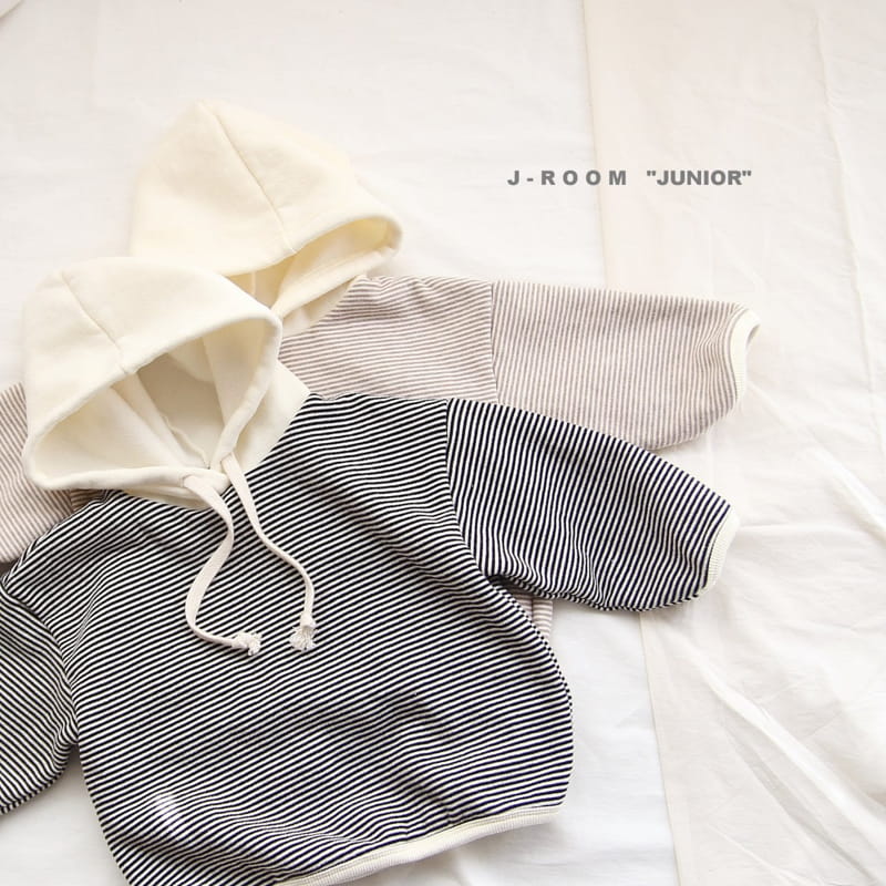 J-ROOM - Korean Children Fashion - #Kfashion4kids - Piping Stripes Hoody - 2