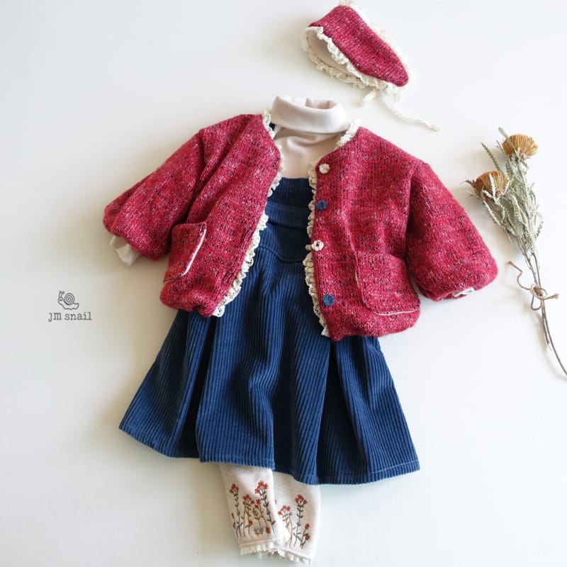 JM SNAIL - Korean Children Fashion - #Kfashion4kids - Flower Embroidery Leggings - 6