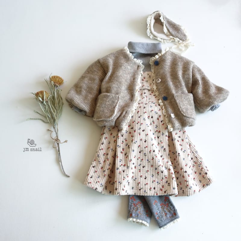 JM SNAIL - Korean Children Fashion - #Kfashion4kids - Flower Embroidery Leggings - 7