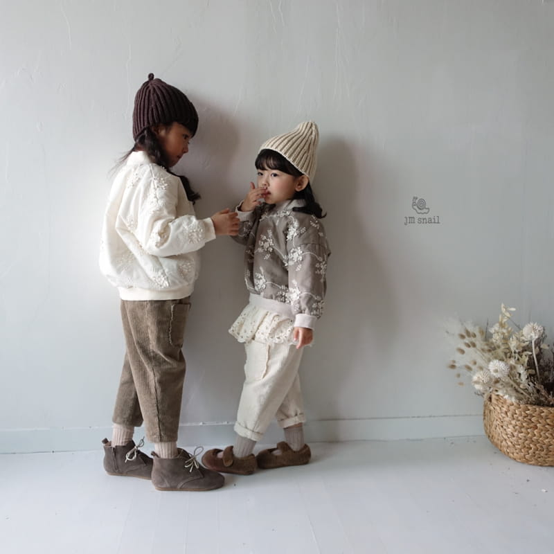 JM SNAIL - Korean Children Fashion - #Kfashion4kids - Embroidery Bonding Sweatshirt - 10