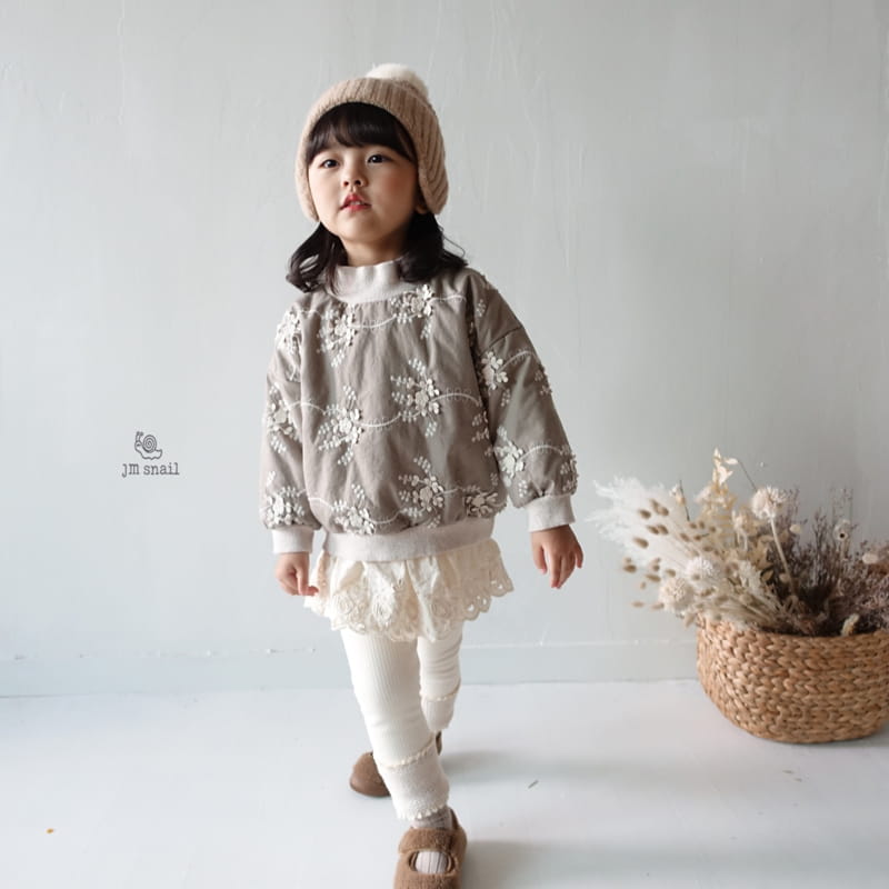 JM SNAIL - Korean Children Fashion - #Kfashion4kids - Embroidery Bonding Sweatshirt - 3