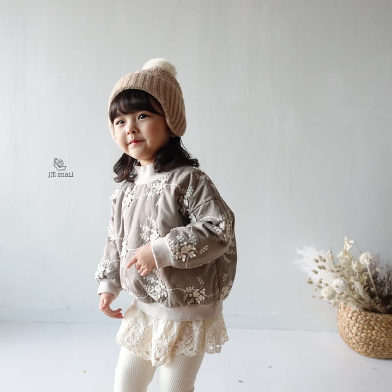 JM SNAIL - Korean Children Fashion - #Kfashion4kids - Embroidery Bonding Sweatshirt - 4