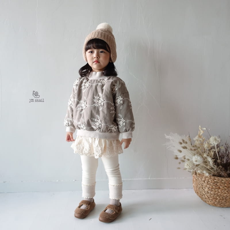 JM SNAIL - Korean Children Fashion - #Kfashion4kids - Embroidery Bonding Sweatshirt - 5