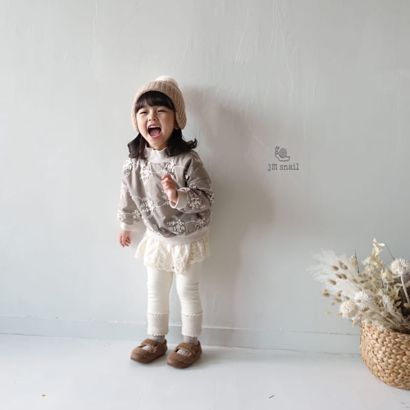 JM SNAIL - Korean Children Fashion - #Kfashion4kids - Embroidery Bonding Sweatshirt - 6