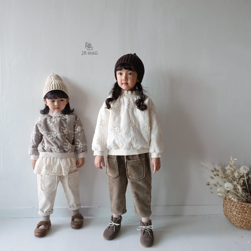 JM SNAIL - Korean Children Fashion - #Kfashion4kids - Embroidery Bonding Sweatshirt - 9