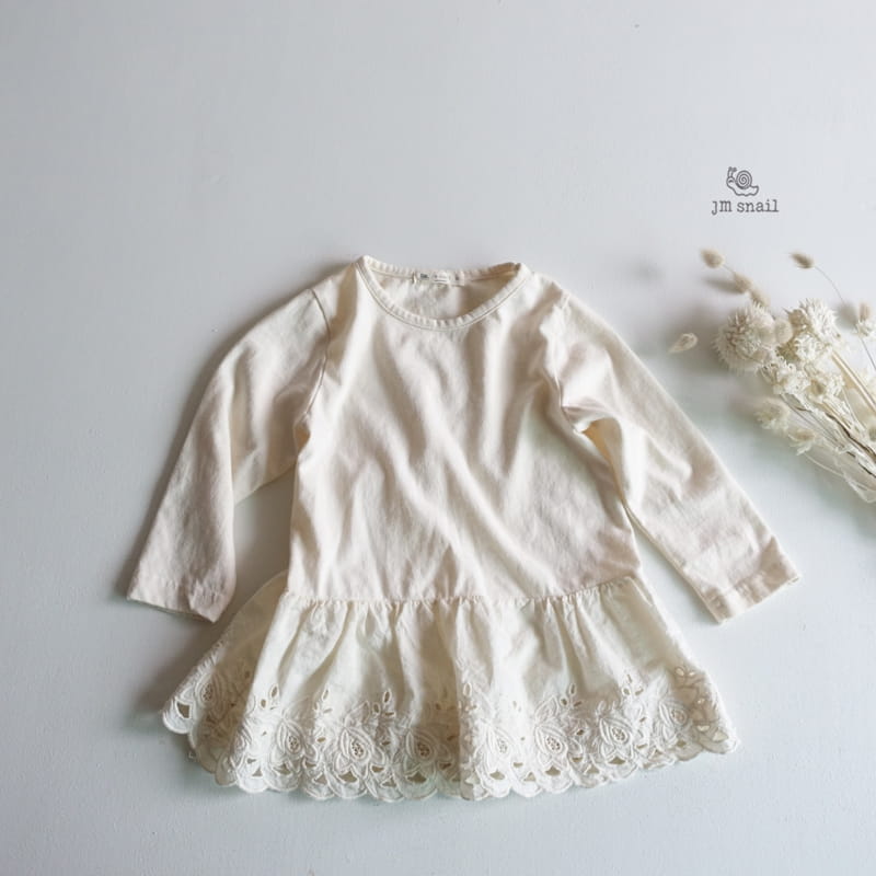 JM SNAIL - Korean Children Fashion - #Kfashion4kids - Inner Lace Tee - 3