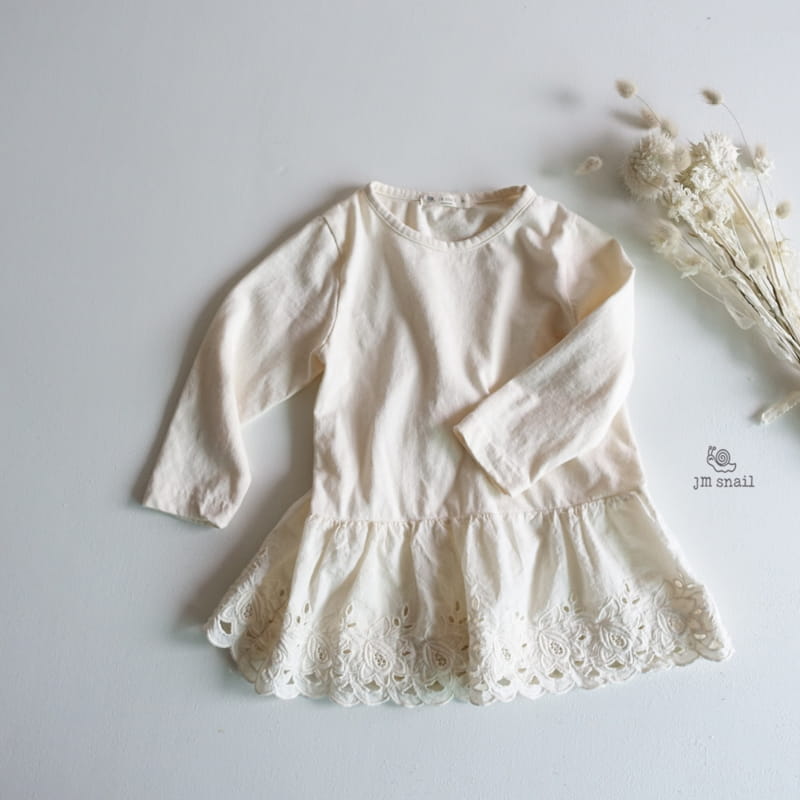 JM SNAIL - Korean Children Fashion - #Kfashion4kids - Inner Lace Tee - 5