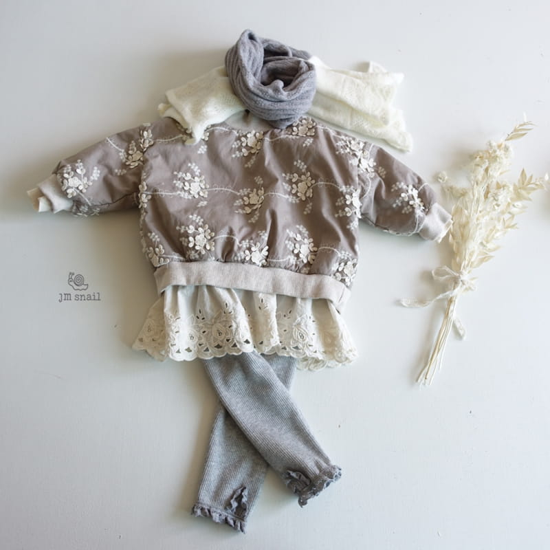 JM SNAIL - Korean Children Fashion - #Kfashion4kids - Inner Lace Tee - 8