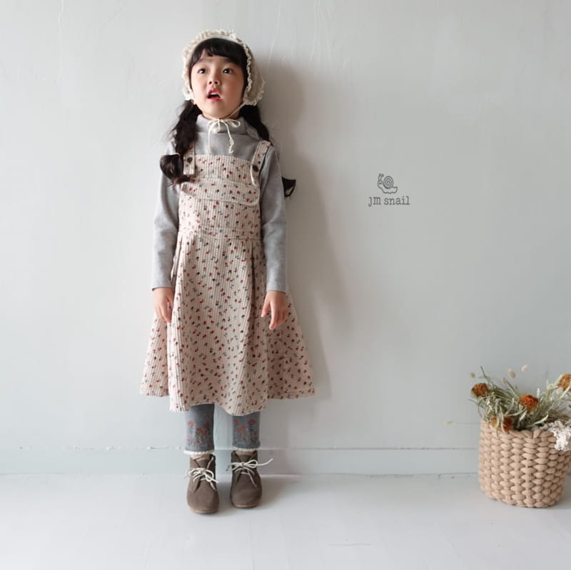 JM SNAIL - Korean Children Fashion - #Kfashion4kids - Prinkle Rib Dungarees One-piece - 11