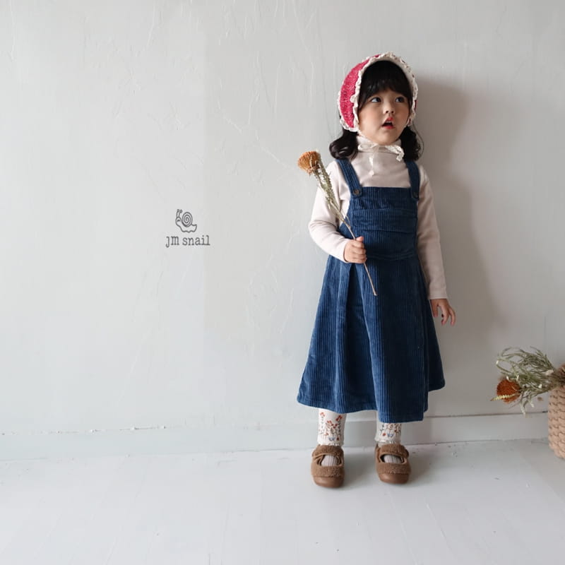 JM SNAIL - Korean Children Fashion - #Kfashion4kids - Prinkle Rib Dungarees One-piece - 7