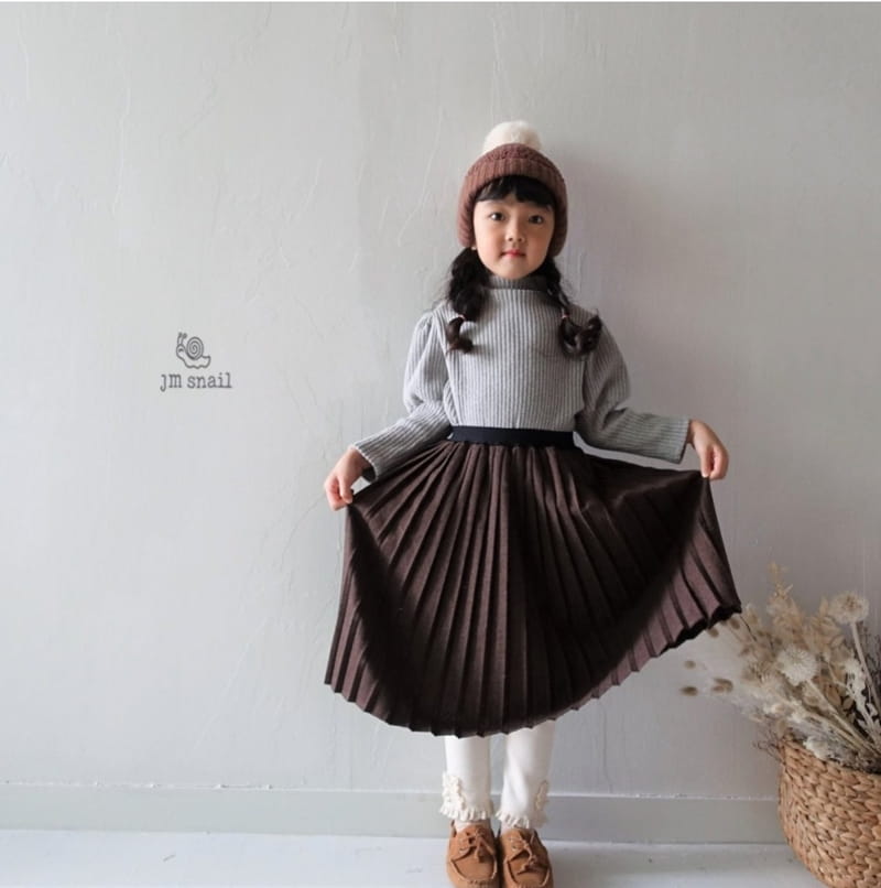JM SNAIL - Korean Children Fashion - #Kfashion4kids - High Neck Puff Rib Tee - 11