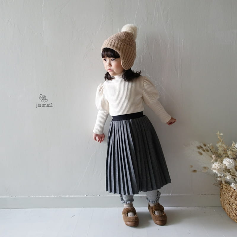 JM SNAIL - Korean Children Fashion - #Kfashion4kids - High Neck Puff Rib Tee - 9