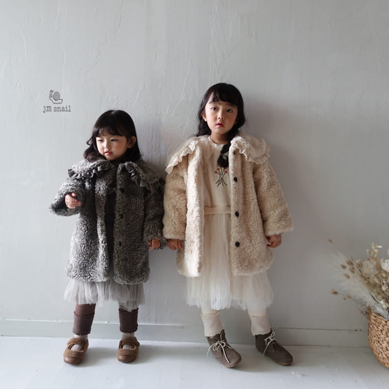 JM SNAIL - Korean Children Fashion - #Kfashion4kids - Noodle Frill Coat - 3