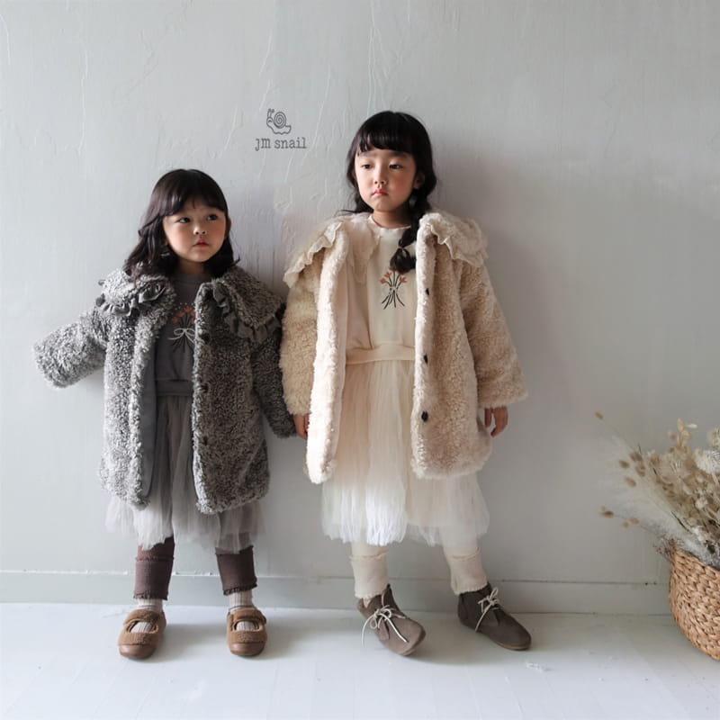 JM SNAIL - Korean Children Fashion - #Kfashion4kids - Noodle Frill Coat - 4
