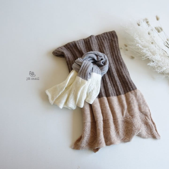 JM SNAIL - Korean Children Fashion - #Kfashion4kids - Two Tone Muffler