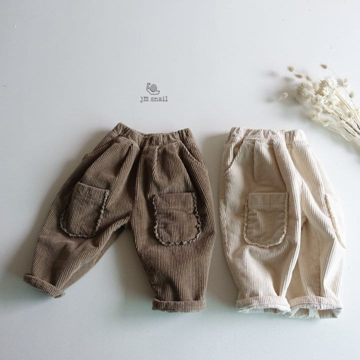 JM SNAIL - Korean Children Fashion - #Kfashion4kids - Pocket Rib Pants - 3