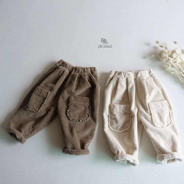 JM SNAIL - Korean Children Fashion - #Kfashion4kids - Pocket Rib Pants - 6
