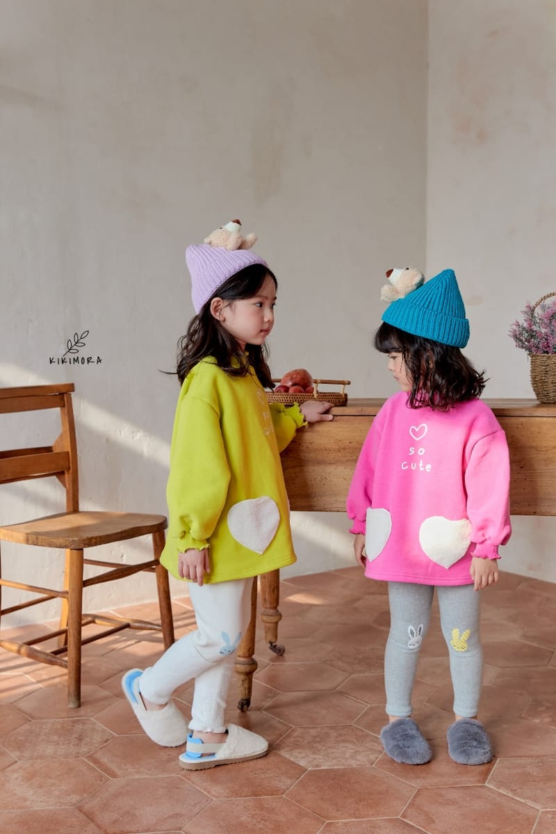 KIKIMORA - Korean Children Fashion - #Kfashion4kids - Heart Heart Long Tee