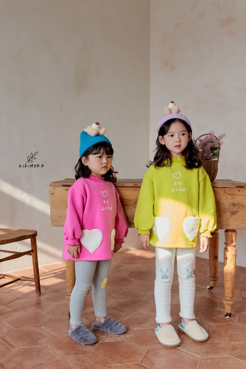 KIKIMORA - Korean Children Fashion - #Kfashion4kids - Heart Heart Long Tee - 2