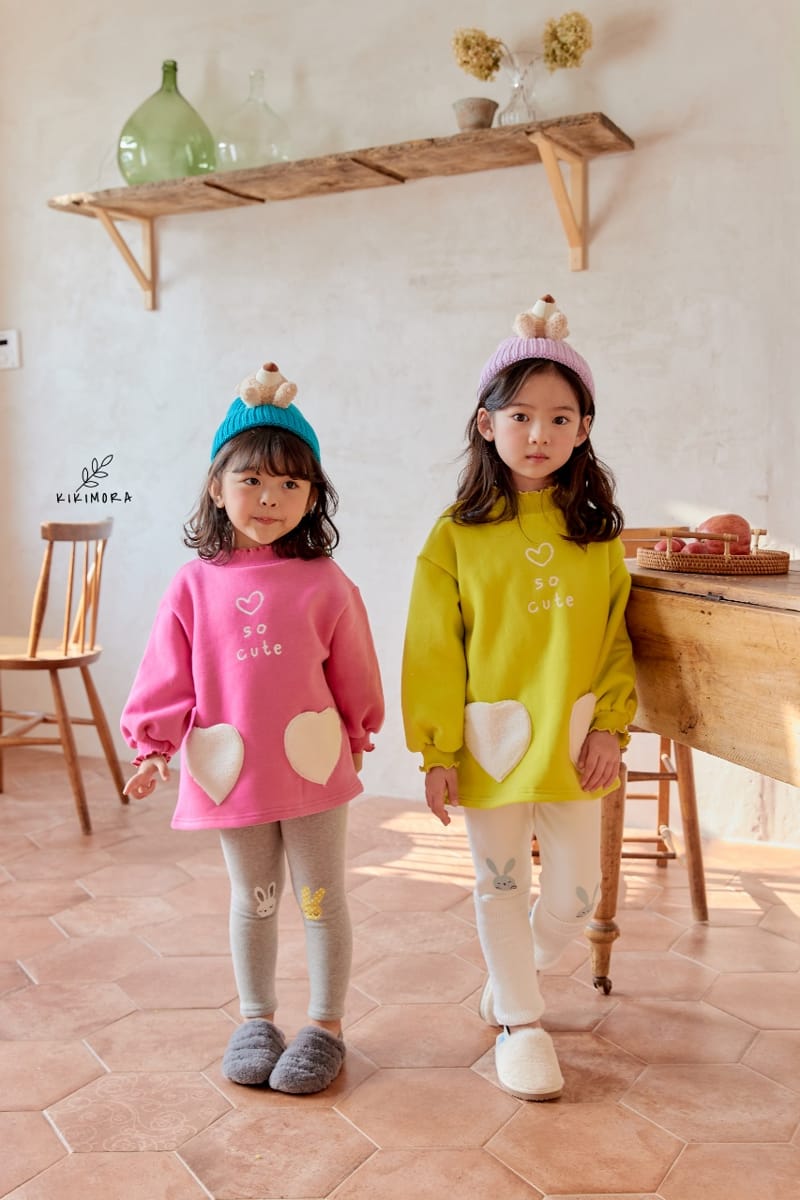 KIKIMORA - Korean Children Fashion - #Kfashion4kids - Heart Heart Long Tee - 4