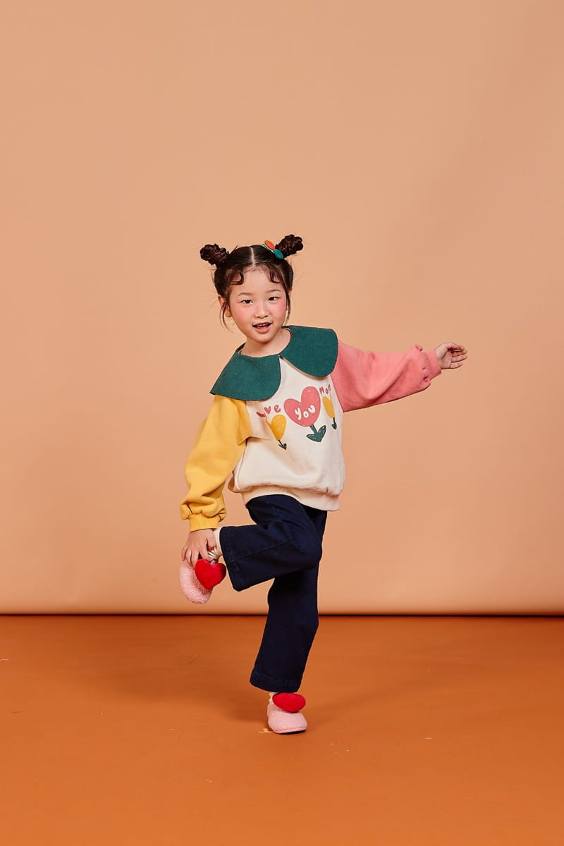 KOKOYARN - Korean Children Fashion - #Kfashion4kids - Flower Collar Sweatshirt - 6