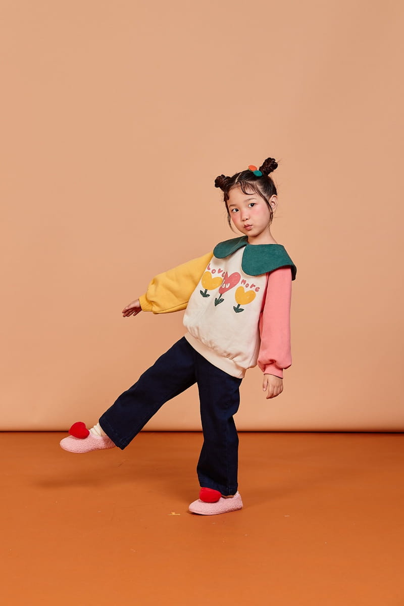 KOKOYARN - Korean Children Fashion - #Kfashion4kids - Flower Collar Sweatshirt - 7
