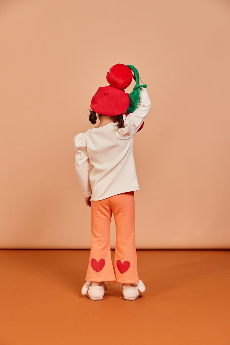 KOKOYARN - Korean Children Fashion - #Kfashion4kids - Rib Heart Bootscut Leggings - 4