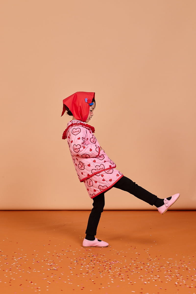KOKOYARN - Korean Children Fashion - #Kfashion4kids - Heart Padding Collar Jacket - 9