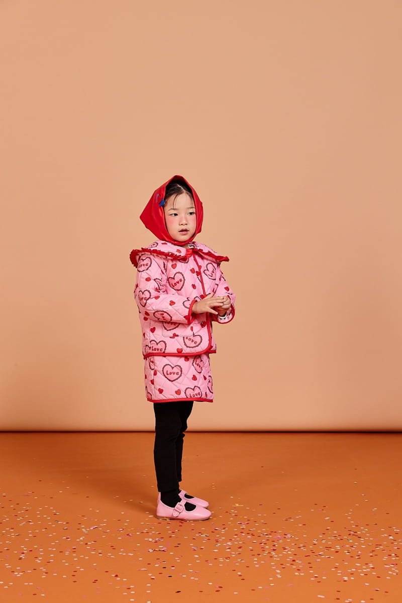 KOKOYARN - Korean Children Fashion - #Kfashion4kids - Heart Padding Skirt Leggings - 8