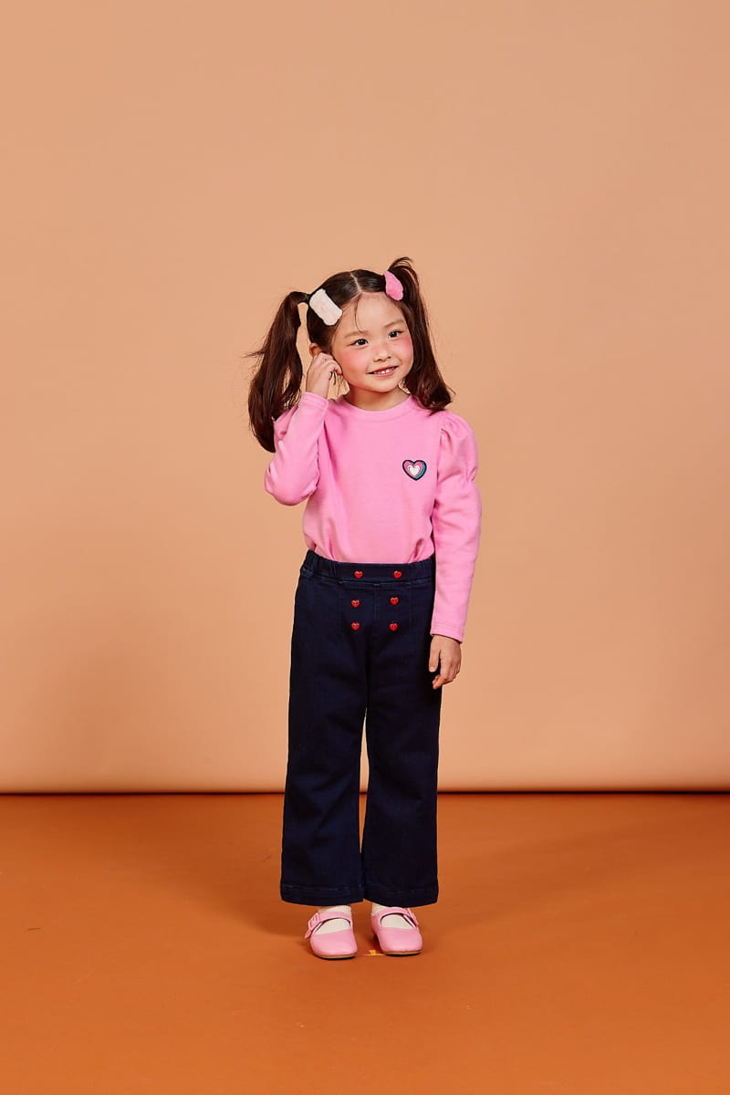 KOKOYARN - Korean Children Fashion - #Kfashion4kids - Point Fleece Bootscut Jeans  - 4