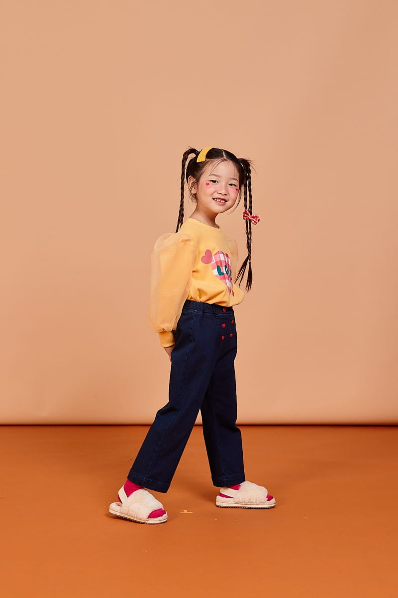 KOKOYARN - Korean Children Fashion - #Kfashion4kids - Point Fleece Bootscut Jeans  - 8